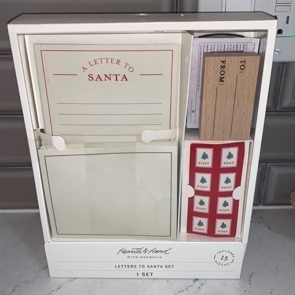 Hearth & Hand with Magnolia Hand letters to Santa set. NWT